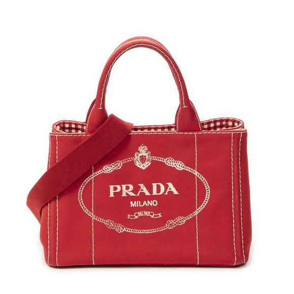 Prada Handbags - Prada Small Canapa Tote